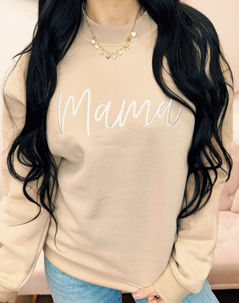 Embroidered Mama Women's Sweatshirt