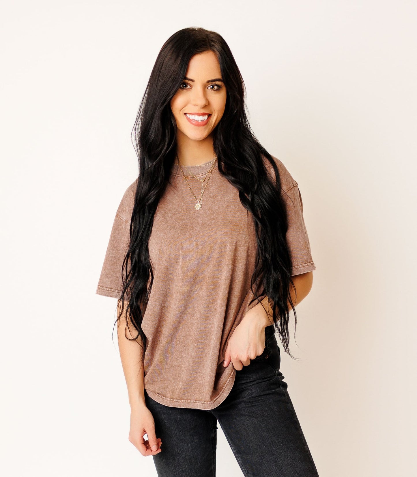 Oversized Acid Washed Vintage Heavyweight Cotton Sunset Apparel T-Shirt
